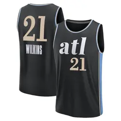 Dominique Wilkins Atlanta Hawks Youth Fast Break 2023/24 City Edition Jersey - Black